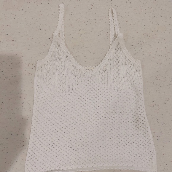 Doen Addie Knit tank- XS white NWOT - Picture 3 of 4